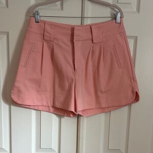 Amazon Blush Pink High-Waist Tailored Shorts